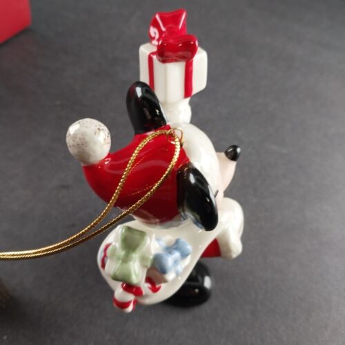 Lenox Christmas Ornament Merry Mickey Mouse Holiday Fine Porcelain New Boxed