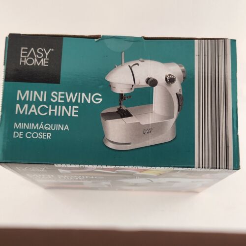 NEW Easy Home Mini Sewing Machine Pre-Threaded and Comes with needle threader