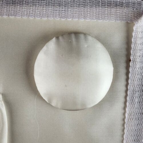 Tapestry Wicker Woven Sewing Box Basket Vintage Clear Tray Pin Cushion 11"x8"x7"