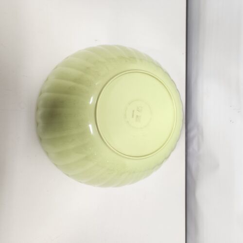 Melamine Salad Bowl Set Lime Green Vintage Taiwan Resin Molded Plastic 1980s