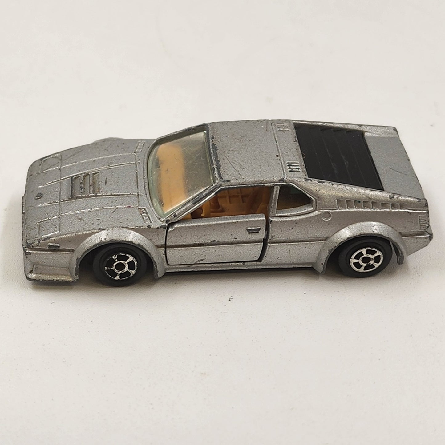 King Star BMW M1 Diecast Car Vehicle 1:60 Scale Silver Gray Toy Collection 1980