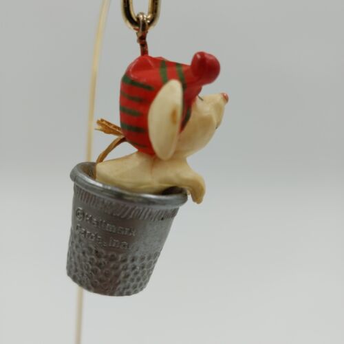 Hallmark 1978 Mouse in Thimble Christmas Ornament Tree Trimmer Collection VTG