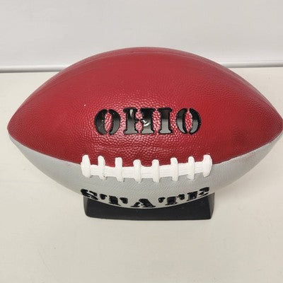 Ohio State Ceramic Football Lamp Nightlight Tested Works Vtg Fun Decor Design