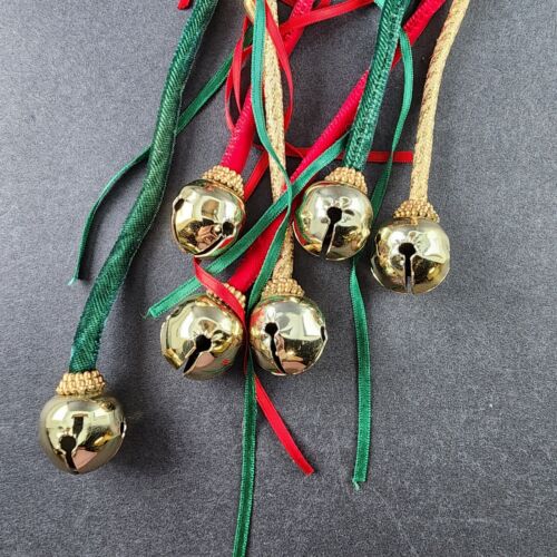 Lot Christmas Tree Gold Garland SnowflakesOrnaments Door Knob Bell Bows Packages