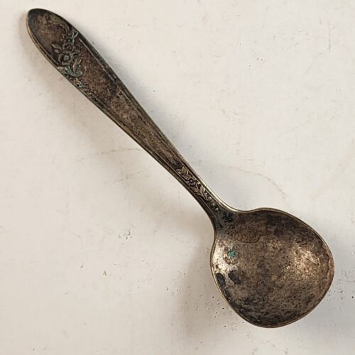 3 Baby Spoons Silver-Plate Oneida Community White Orchid Patterns