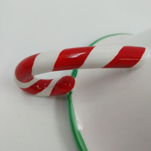 Department 56 Red Green Peppermint Medium Tea Cup Mug NIB 38258 China