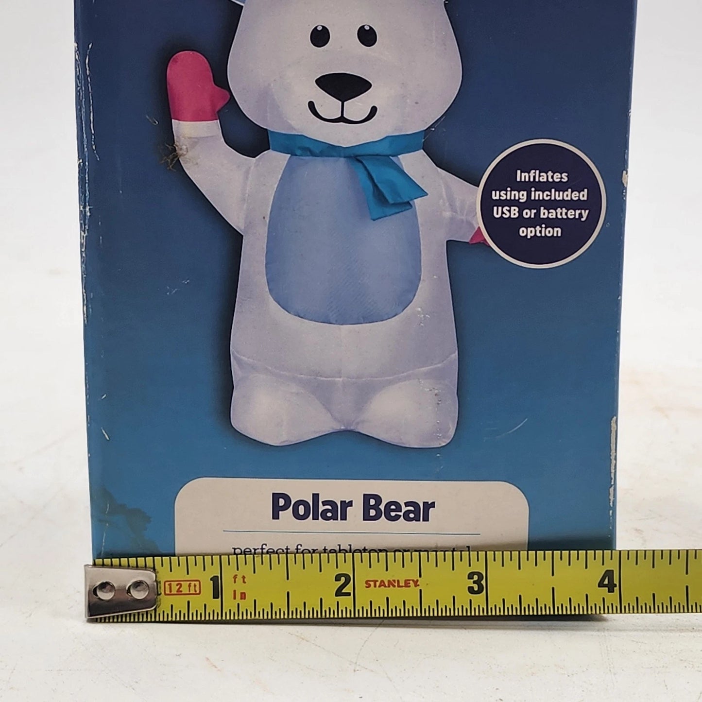 Gemmy Airdorable Inflatable Santa Tabletop Decor Christmas 22" NIB Mismarked Box