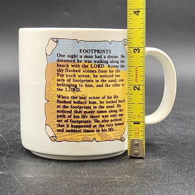Spiritual Faith Coffee Mug Cup w 2 Religious Poems Gospel Worship Inspirational