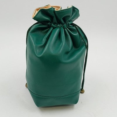 Princess Marcella Borghese Beige & Green Makeup Cosmetic & Craft Drawstring Bag