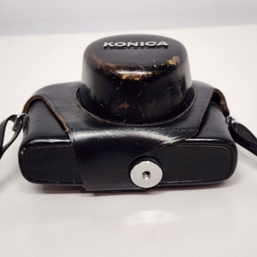 Konica EE-Matic Deluxe F 35mm Film Camera Hexanon 1:2.8 F=42mm AS IS Corrosion