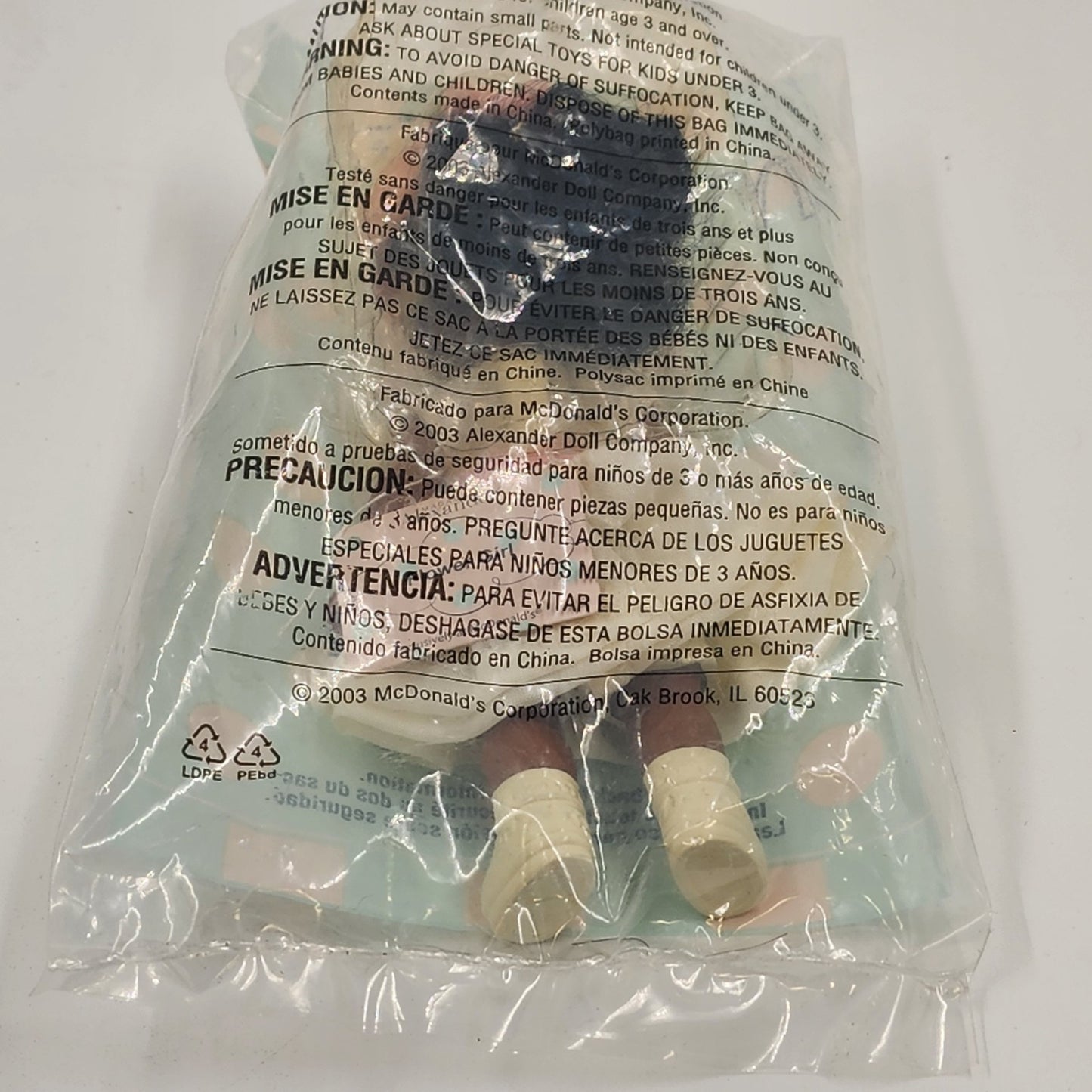 McDonald's 3 Pieces Madame Alexander Happy Meal Toy Dolls No 3 4 10 Sealed 2003