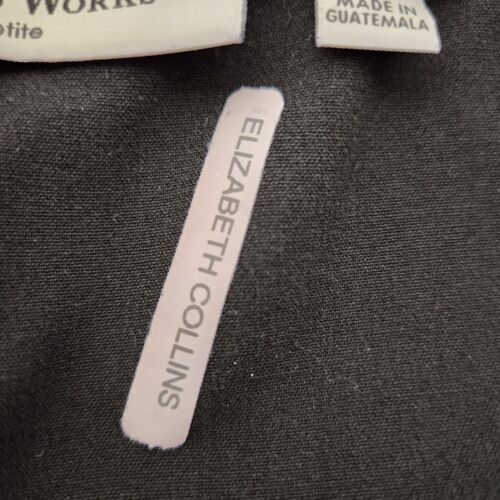 Studio Works Women's Petite Size 6P Stretch Waist Black Dress Pants