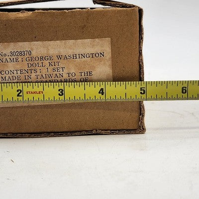 George Washington Doll Kit by Yield House Inc Head Arms Legs Fabric and Pattern