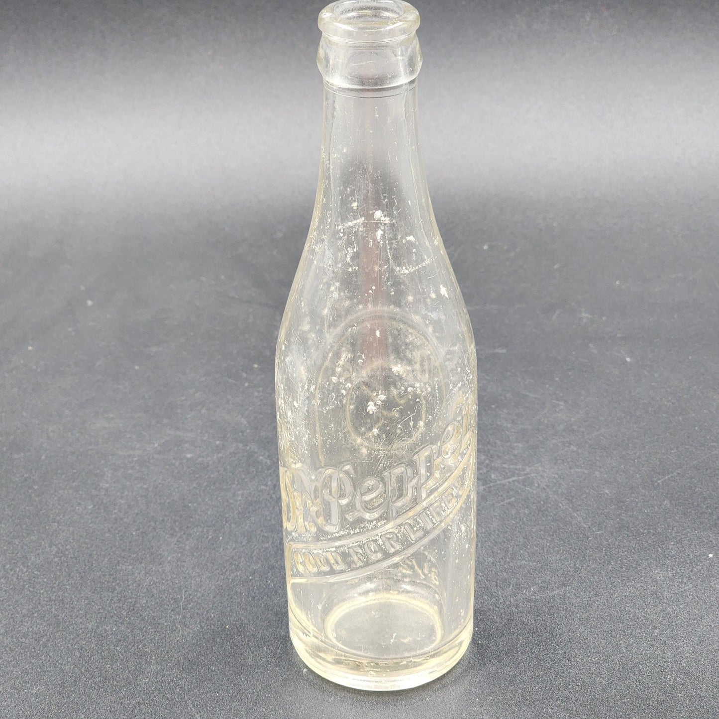 Dr Pepper 6.5 oz Soda Bottle 10 2 4 Clock Image Good For Life Embossed 1940s