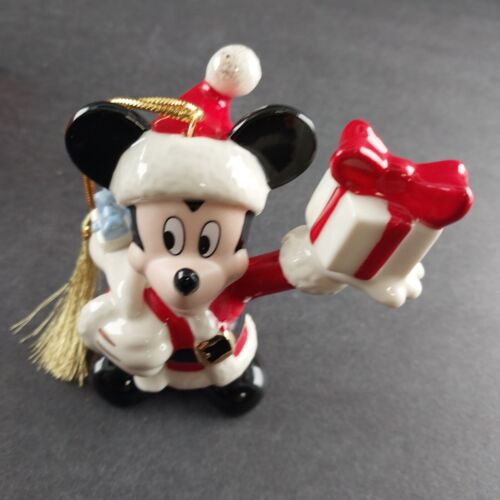 Lenox Christmas Ornament Merry Mickey Mouse Holiday Fine Porcelain New Boxed