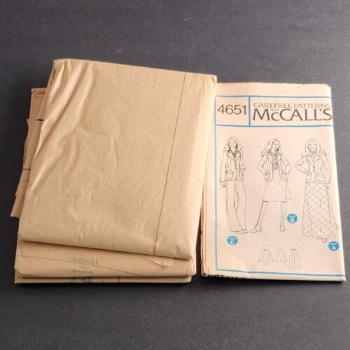 McCalls 3527 Vintage Sewing Pattern Misses Shirt Jacket and Dress Size Large