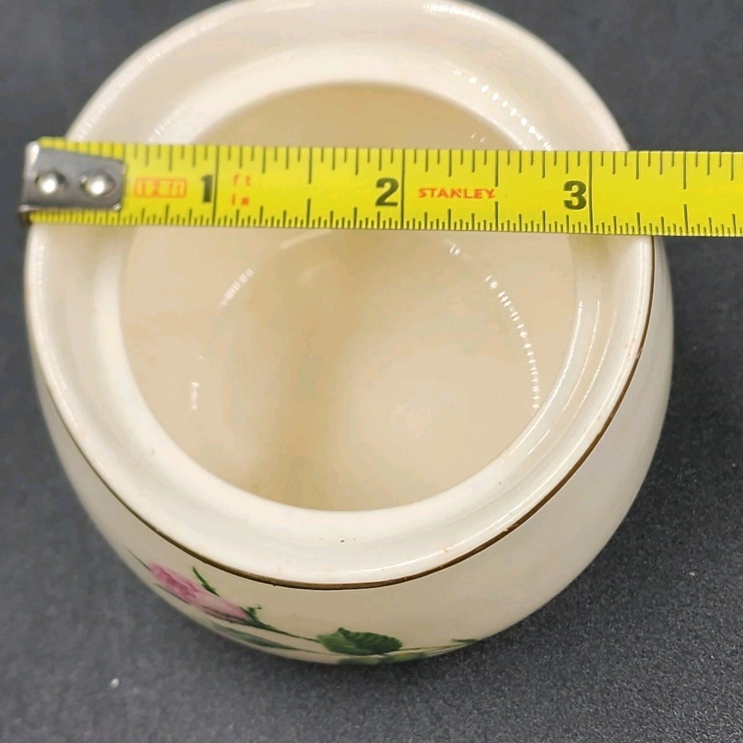 Porcelain China Creamer Sugar Bowl Set Pink Rose White China Floral Vintage USA