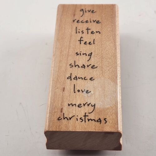 Lot of 3 Rubber Stamps Motivating Sayings Wooden Backs Lightly Used Black&White