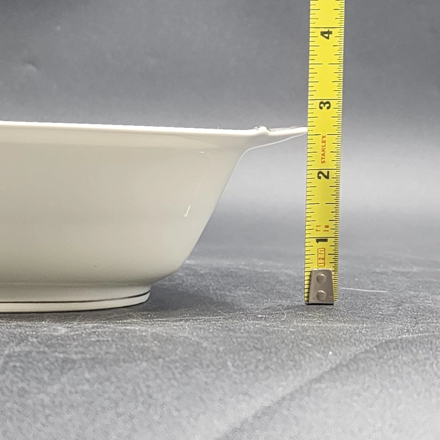 Noritake Crest 5421 Oval Vegetable Bowl 10" Lily of the Valley Platinum Trim Vtg