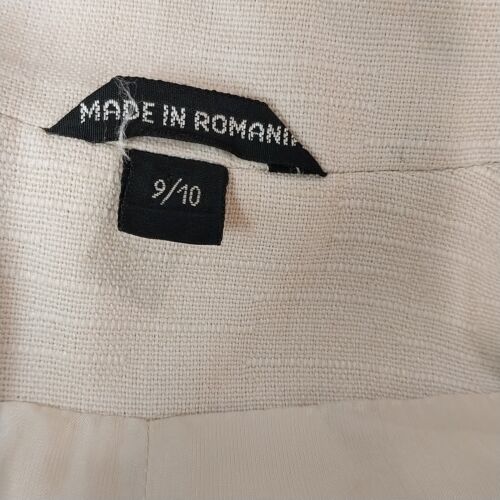 PBE International Div of Peabody House Beige One Button Blazer Woman's Size 9/10