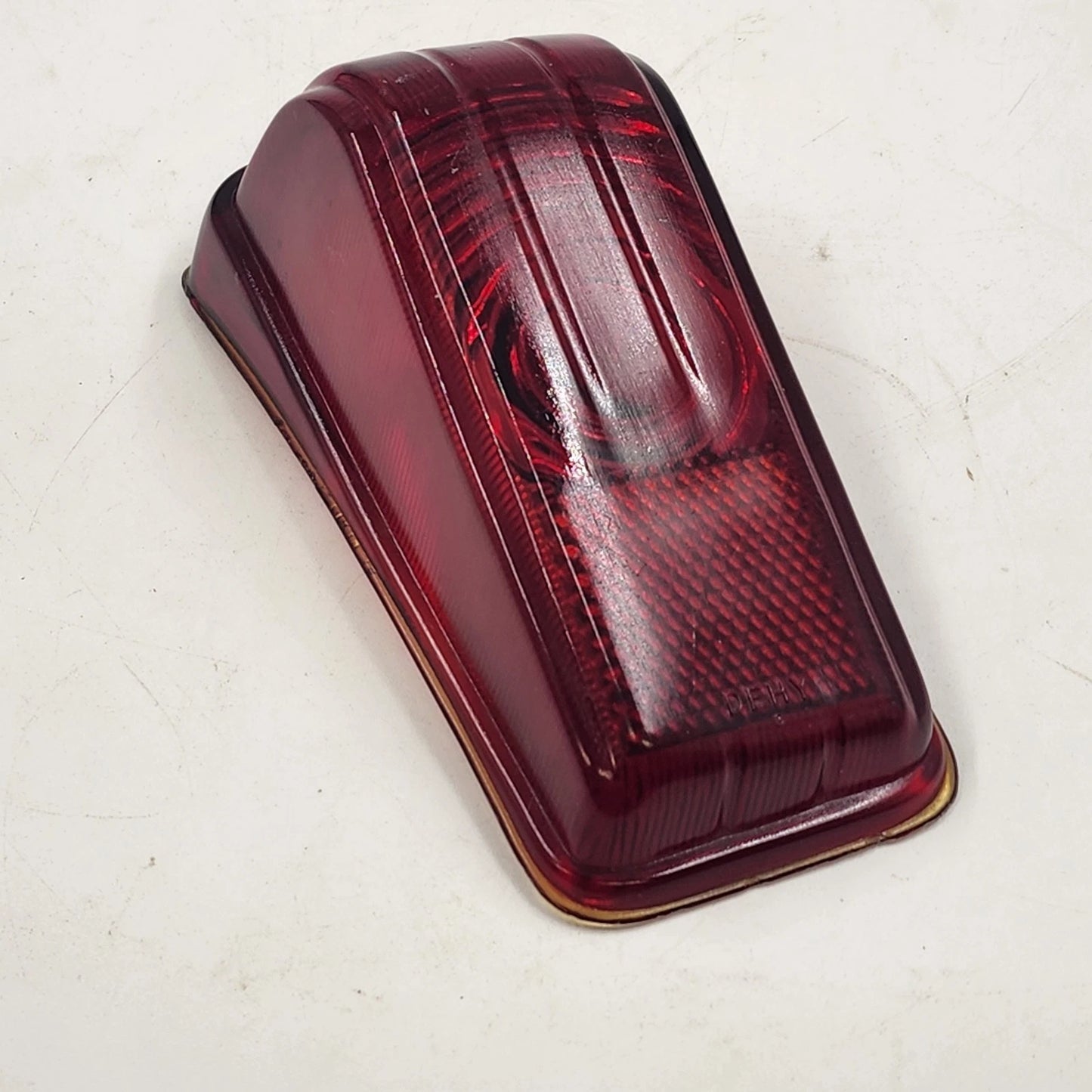 Desoto S-11 Drivers Side Red Glass Tail Light Lens 1946 47 48 DEHY CB-13757