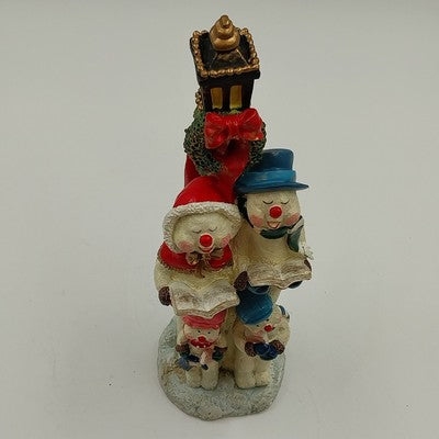 Windsor Collection Snowman Carolers Figurine 12" w/ Box Christmas