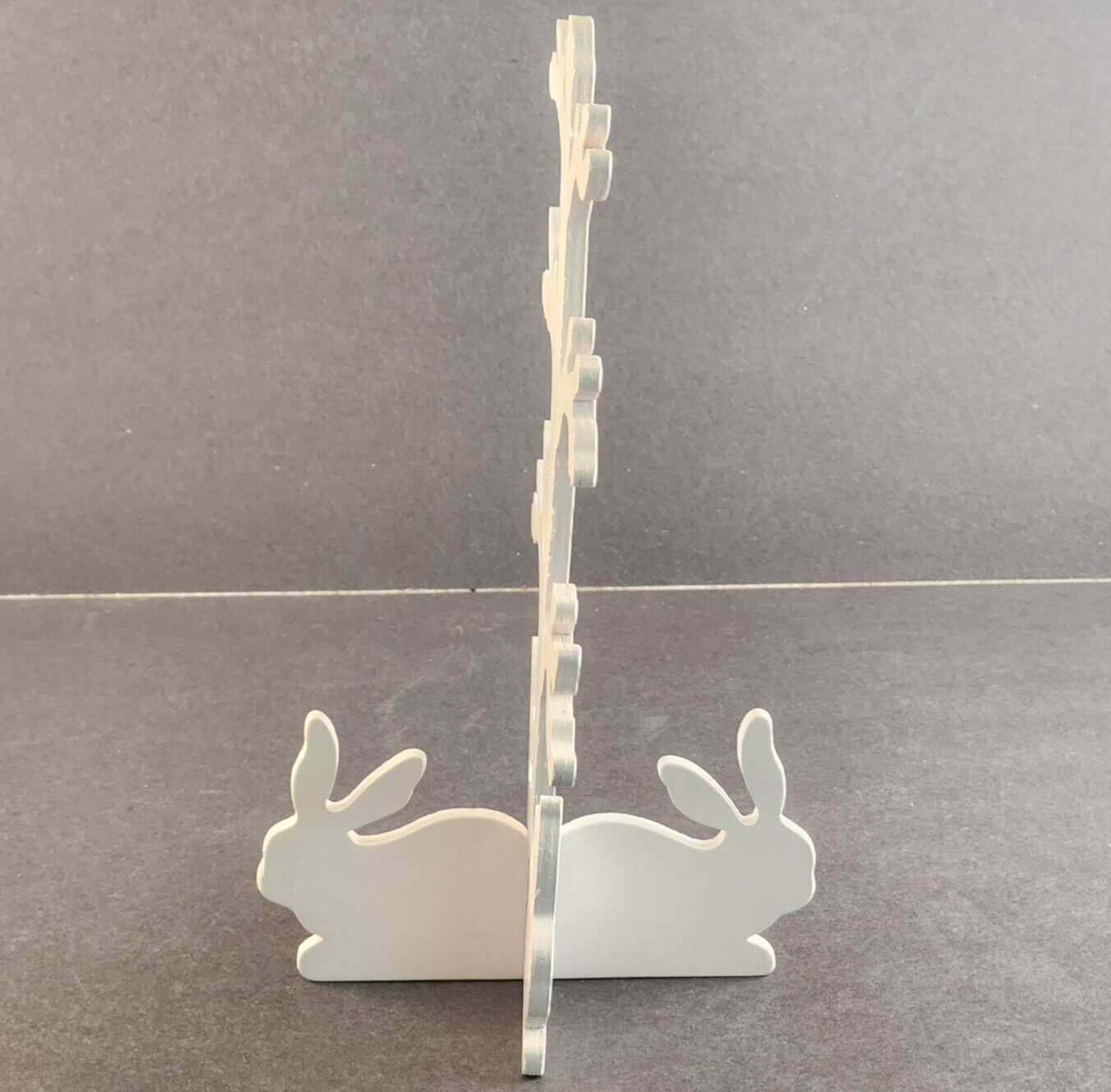 1992 Wangs Easter Bunny Tree Set 7 Pc Wood Centerpiece Egg Hunt Decor