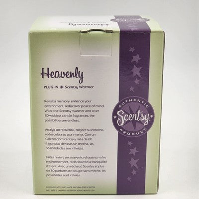 Heavenly Scentsy Plug-In Wax Warmer White Gold Angels Christmas 3.5"x3"
