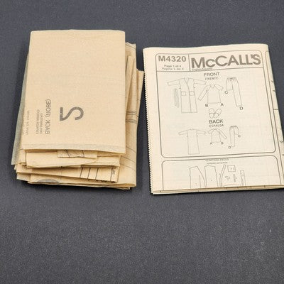 McCall's Crafts 4320 Vtg Sewing Pattern Cut Unisex Sleepwear Multiple Size