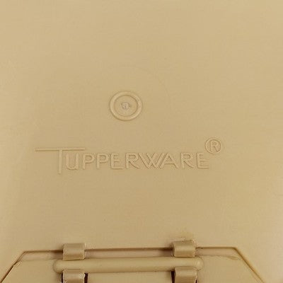 Tupperware Harvest Beige Gold Tupperware Sugar Bowl with Flip Lid 577-10 Vtg USA