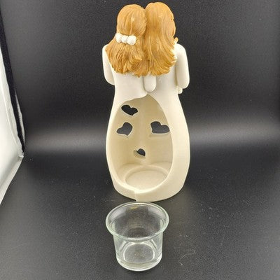 Oaki Way Sisters Friends Love Figure Votive Candle Holder Memory BFF Tea Light