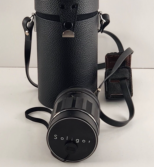 Soligor Tele-Auto 1:2.8 f=135mm Lens 17122861 2 Caps Filter Tiffen 55mm Sky Case