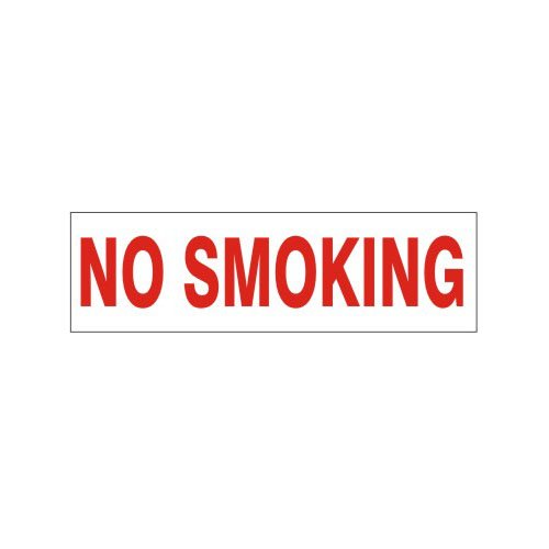 NO SMOKING Decal Safety Sign 2-1/4" x 9" Vinyl Press On Adhesive Pressure Sensitive PD-4856