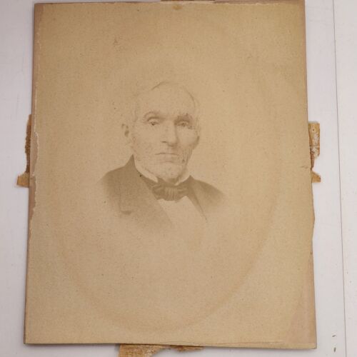 2 Vintage Cabinet Card Photos Old Couple Portrait Man Woman Original Prints