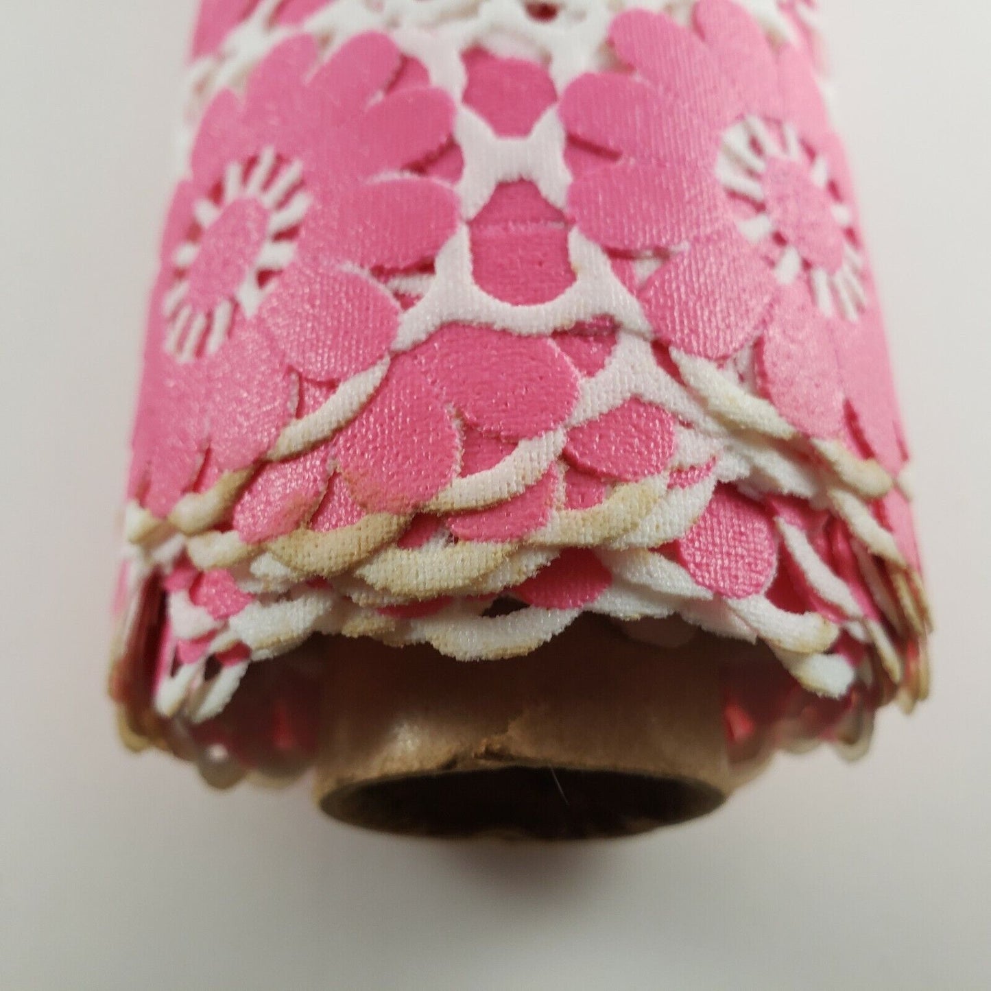 13 ft Roll Vintage Flower Power Pink Hippie Love Vinyl Shelf Liner Table Runner