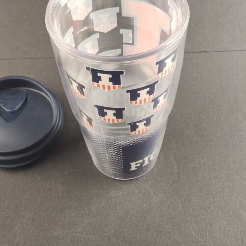 University Of Illinois Fighting Illini Tervis Tumbler with Blue Lid 16 FL Ounces