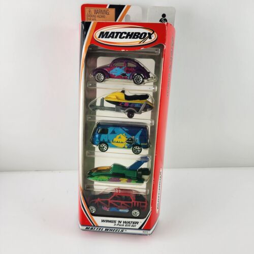 Matchbox Wings 'n Water Diecast 5 pack gift set 2000 Mattel Wheels New VW Bug