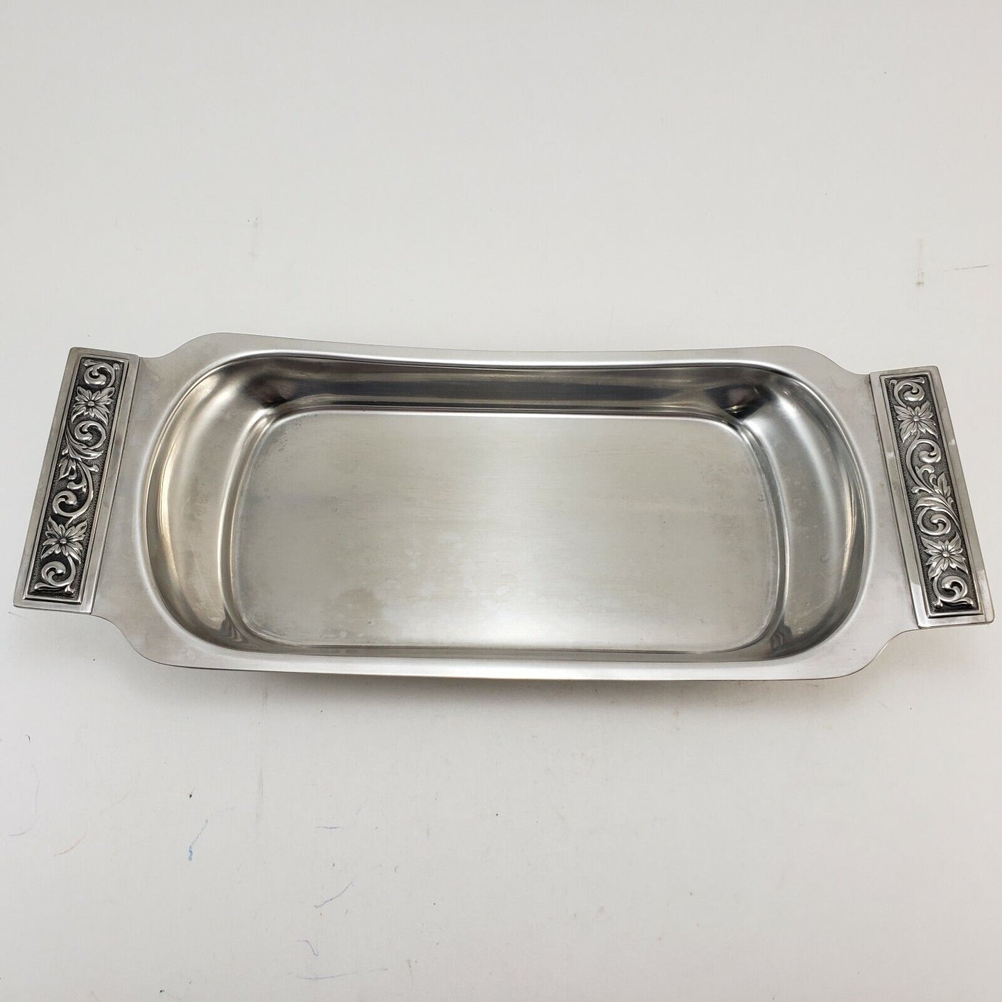 International Decorator 18-8 Stainless Set Vintage Covered Butter Dish Relish