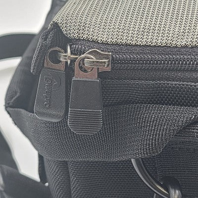 Lowepro D-Res 50AW Camera Belt Bag Black/Gray 9x5x6" w/ Strap & Rain Hood