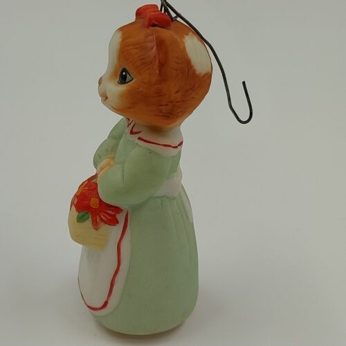 2 Hallmark Keepsake 1989 Christmas Ornaments CHRISTMAS KITTY Cinnamon Bear Vtg