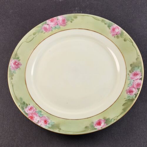 Luncheon Salad Plate 8¾" Vintage Elite Limoges France Hand Painted Gold Trim