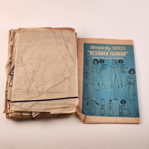 Simplicity 9203 Vintage Sewing Pattern Misses Dress Tunic Pants Miniskirt