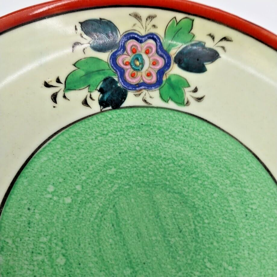 Collectable Plate Japanese Hand Decorated Bird Floral Pattern 8 inch 20cm