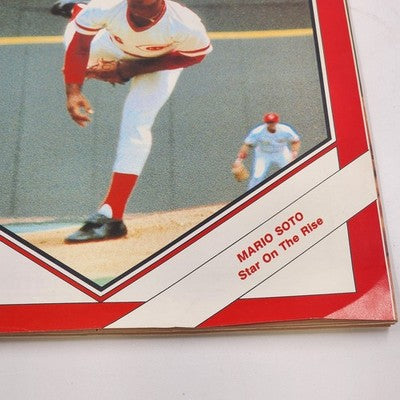 Cincinnati Reds 1982 Scorebook vs Atlanta Mario Soto Star on the Rise Scored Vtg