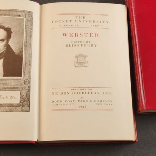 The Pocket University Vol 5 – 6 Books 1923 Edited by Bliss Perry Vintage