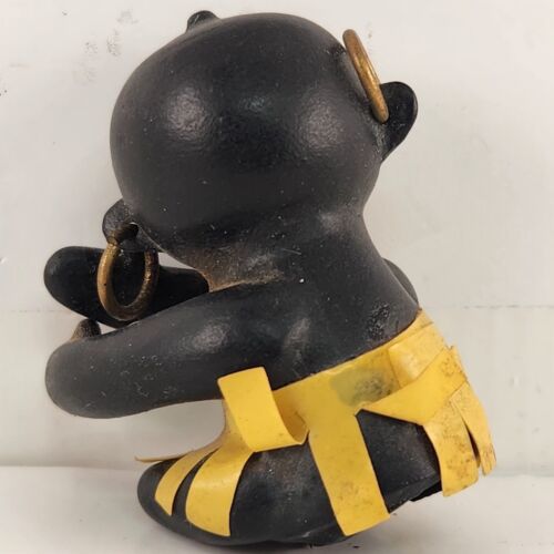 2 Dakko Blinky Winky Doll Toy Head Necklace Vintage England Japan Chan Prize