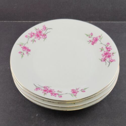 4 Place Settings Tangshan China Dinner Bread Plate Cup Saucer Plus Sugar Creamer