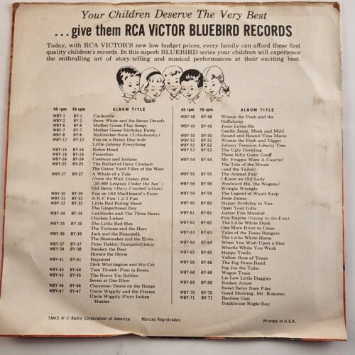 The Prairie Chiefs GUNSMOKE Whoopee Ti-Yo-Yo 7" 45RPM Picture Sleeve RCA WBY-76