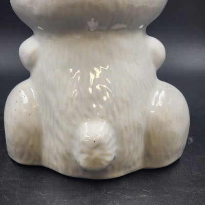 Hocus Pocus Bunny Cookie Jar 2 Piece McCoy 211 Porcelain Rabbit 13.5" H