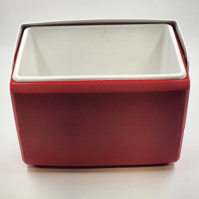 Igloo Red & White Playmate Cooler Large with Sliding Lid Ice Chest August 1979